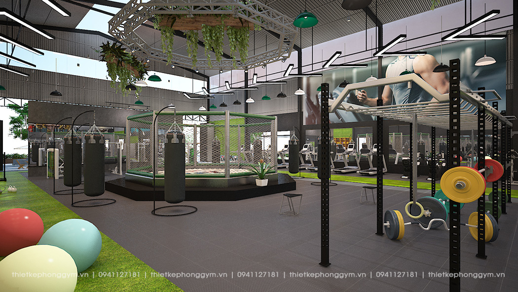 Dự Án Thiết Kế Phòng Gym Nhà Khung Thép Tiền Chế