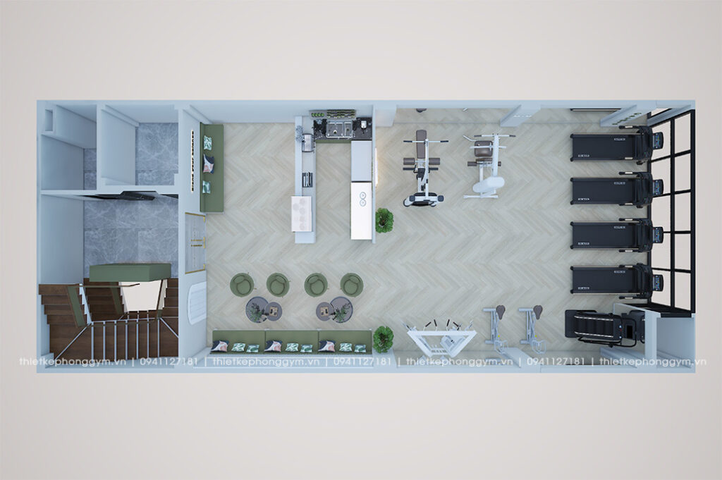 thiet ke phong gym 1 1