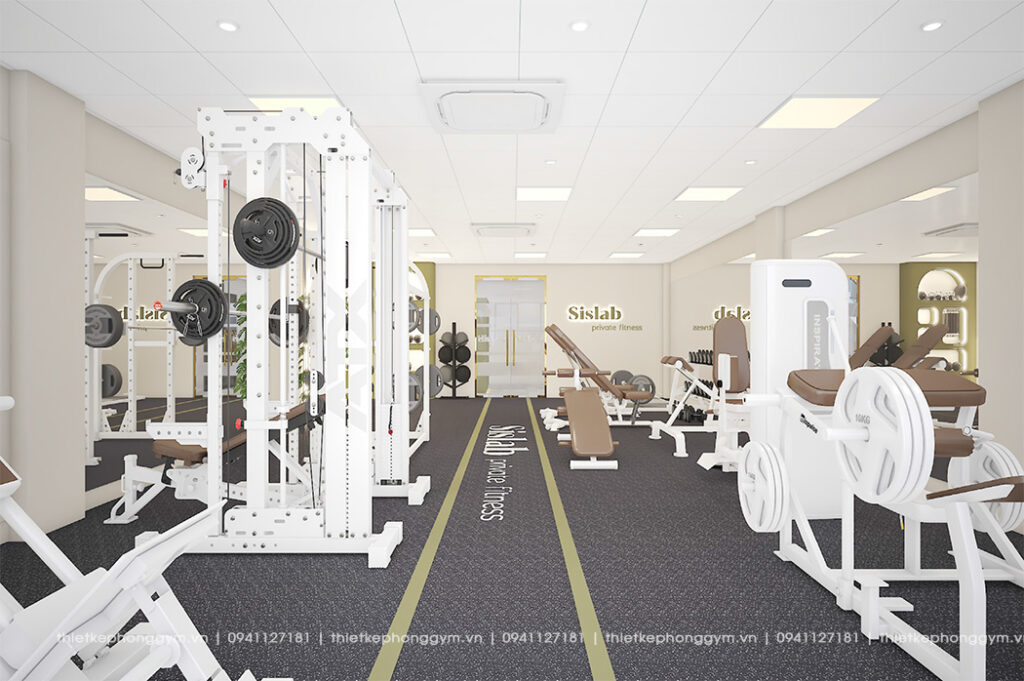 thiet ke phong gym 16