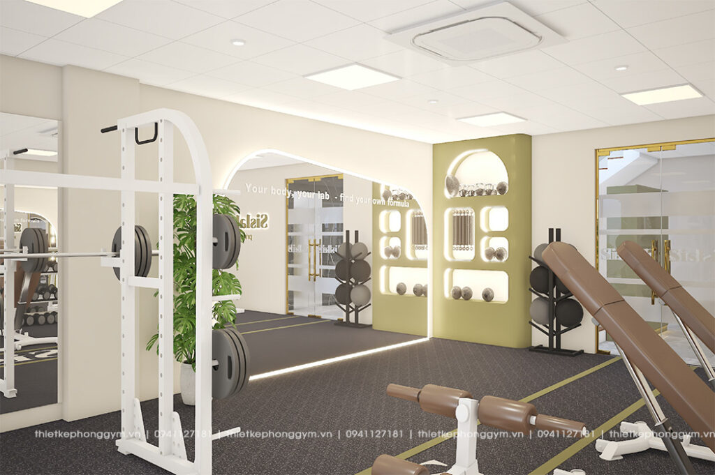thiet ke phong gym 18
