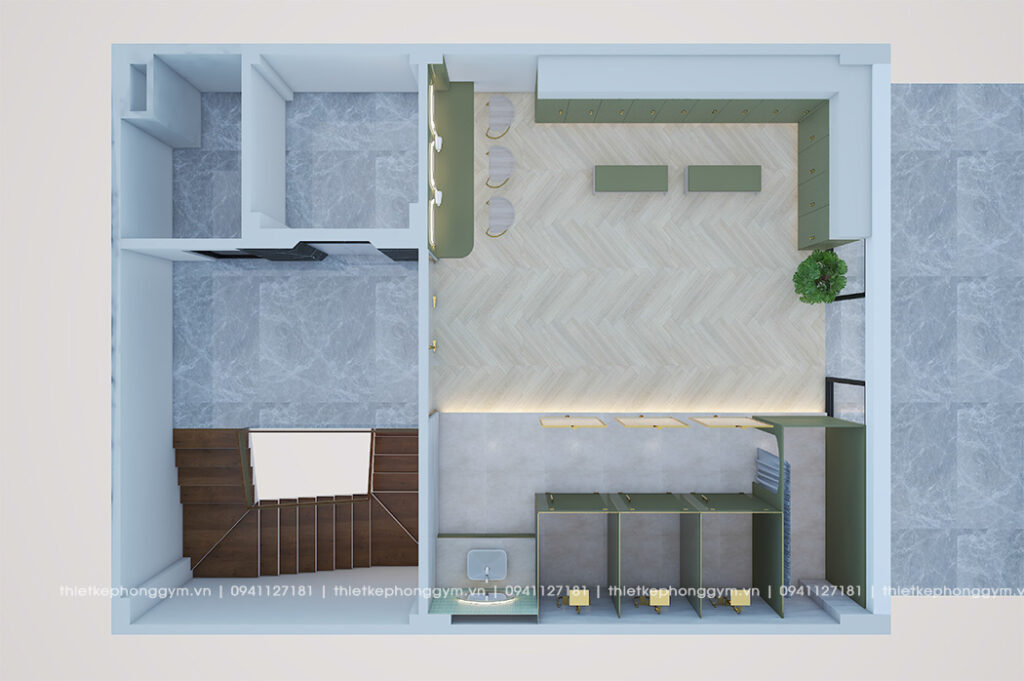 thiet ke phong gym 19