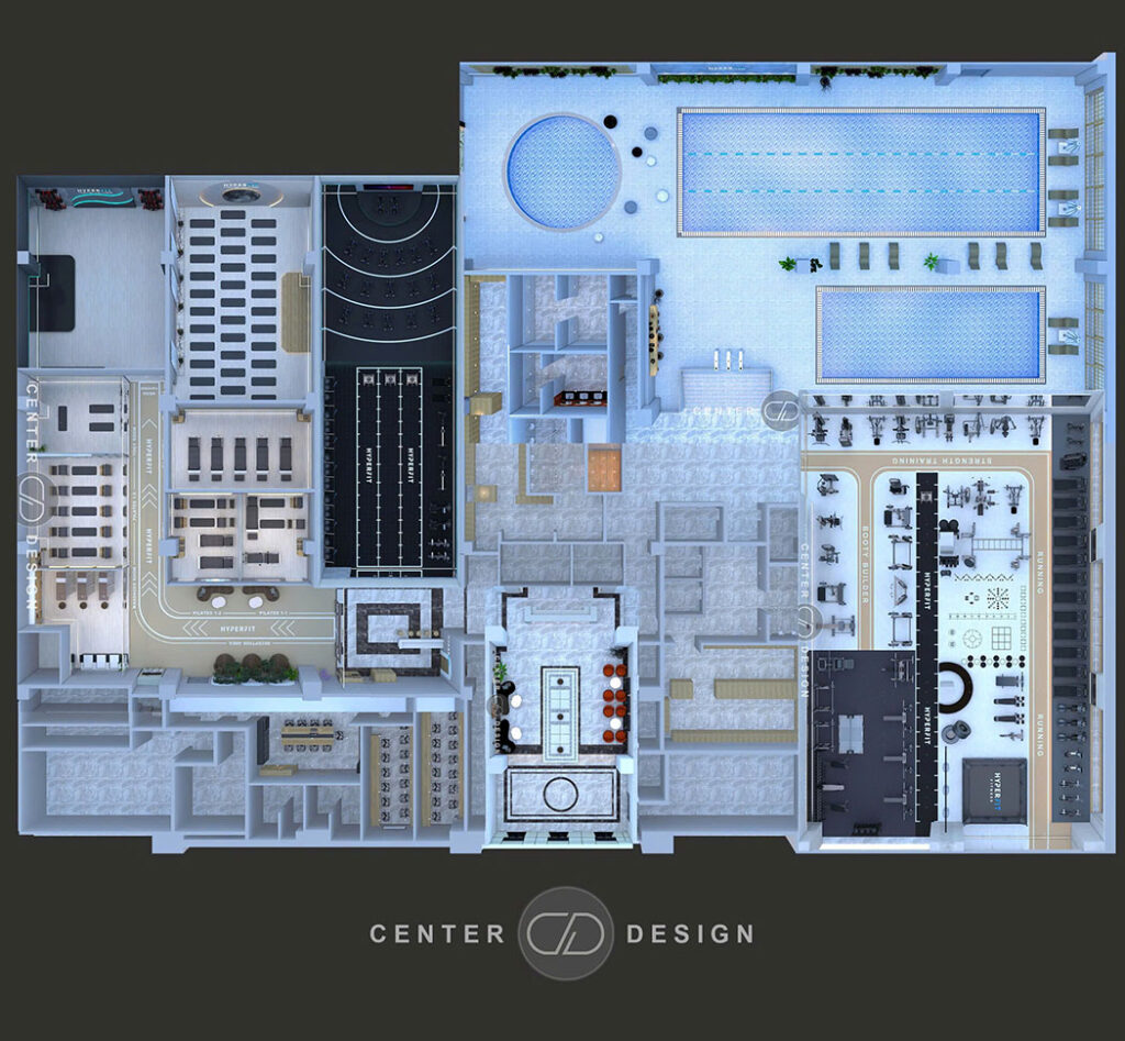 thiet ke phong gym 2 1