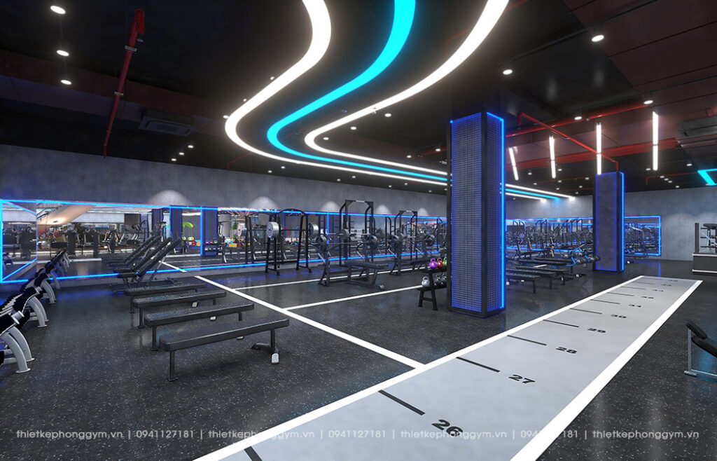 thiet ke phong tap gym 16