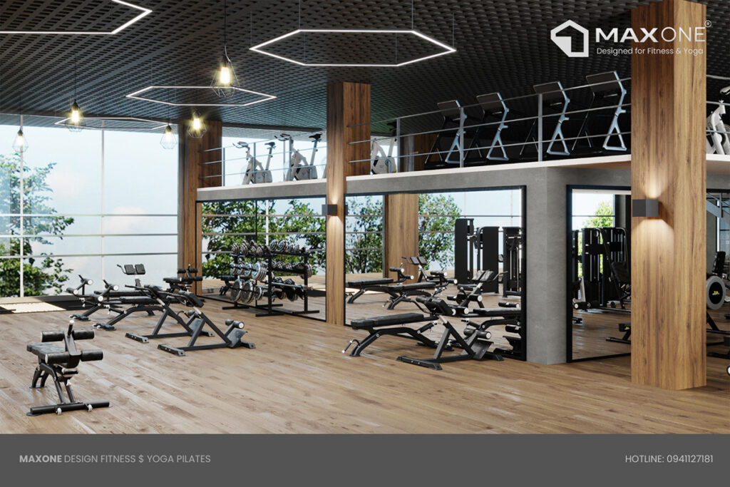 thiet ke phong gym 1