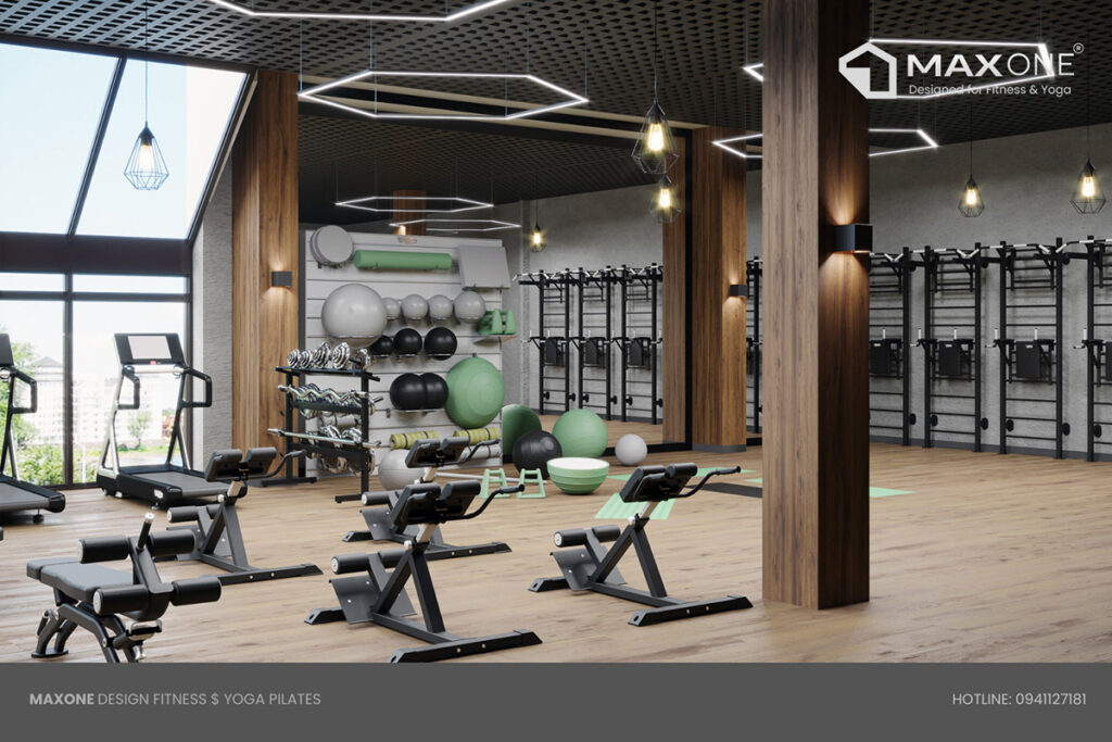 thiet ke phong gym 2