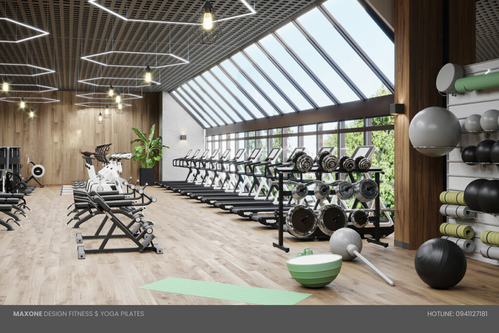 thiet ke phong gym 6